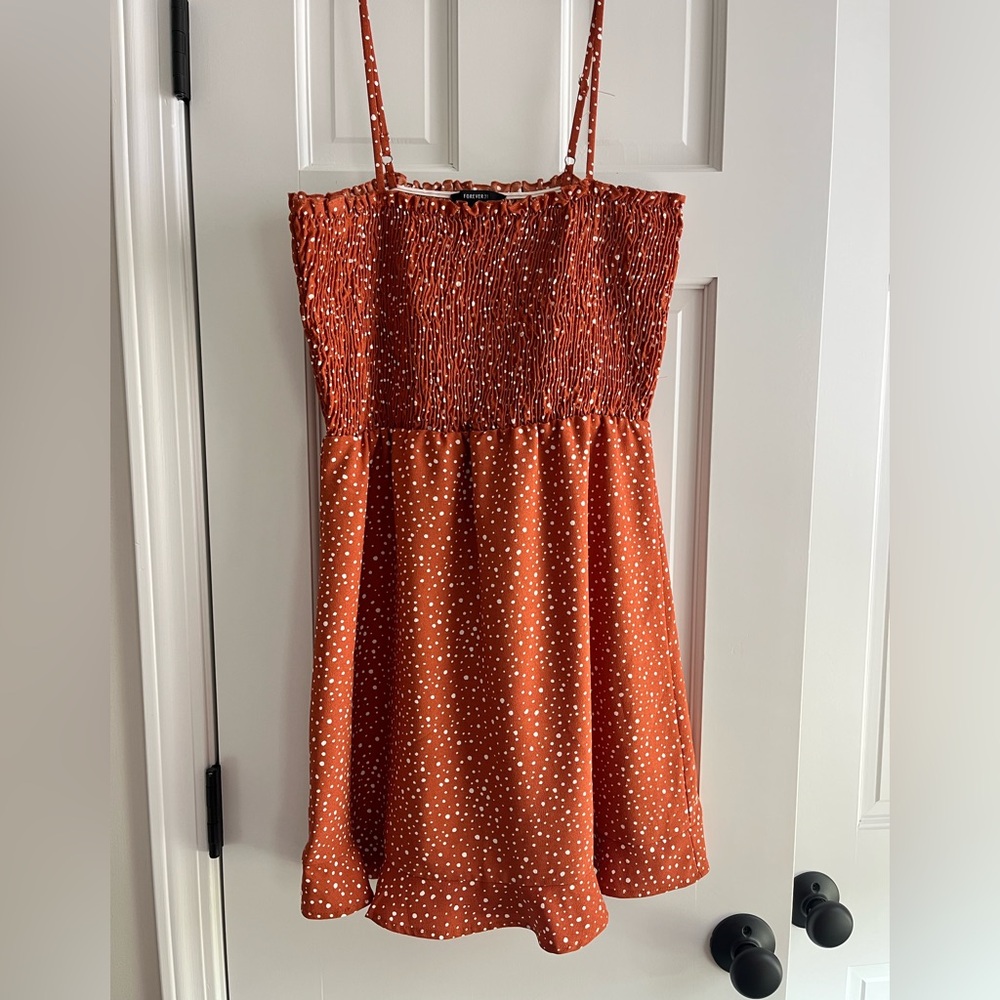 Forever 21 Rustic Orange Mini Dress size small